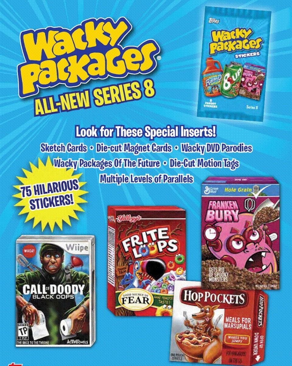 Details about   2011 Wacky Packages Series 8 Pack to the Future #1 You Too