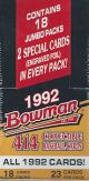 1992 BOWMAN BASEBALL (JUMBO)